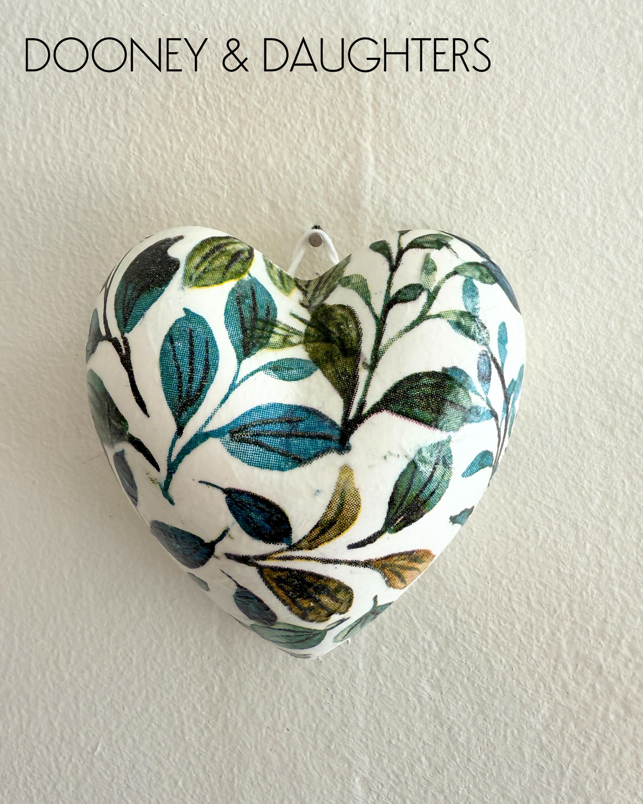 Mini Heart - Green Leaves