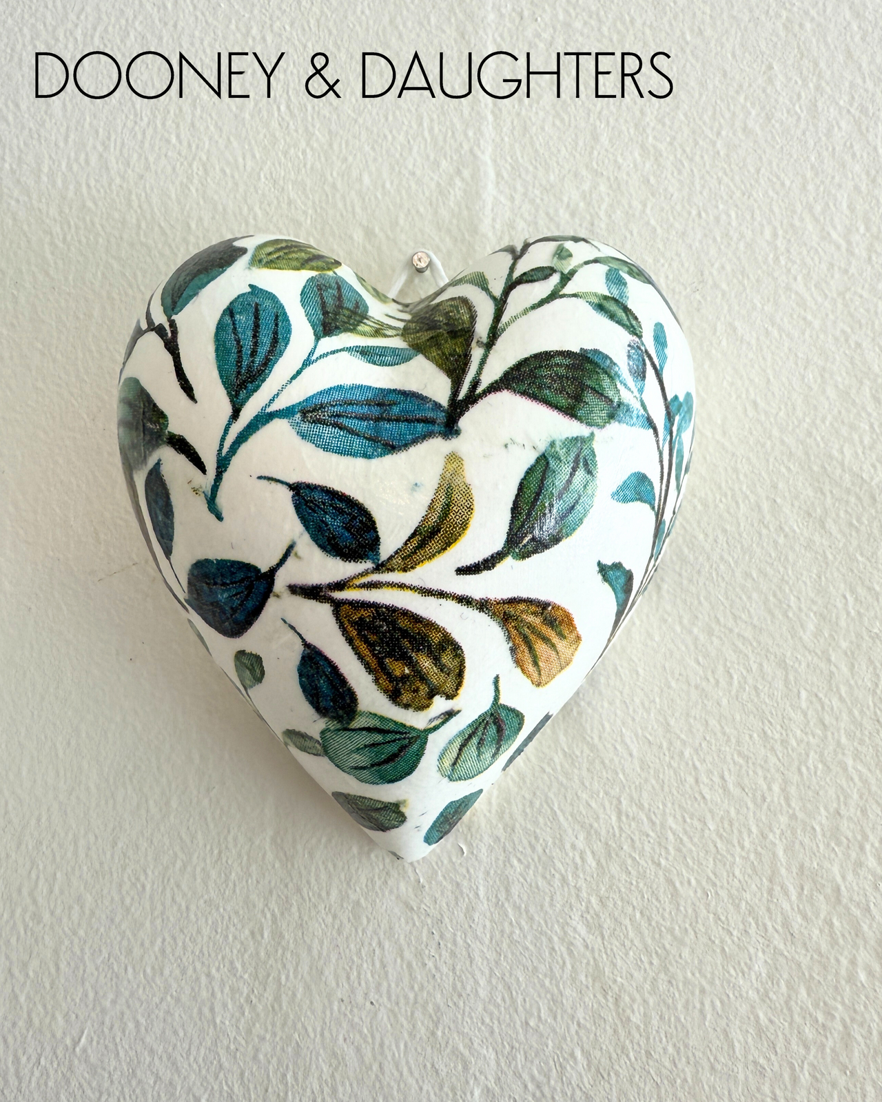 Mini Heart - Green Leaves