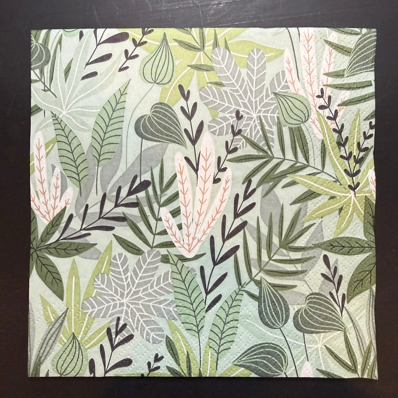 Napkin - Green Leaves Wallpaper