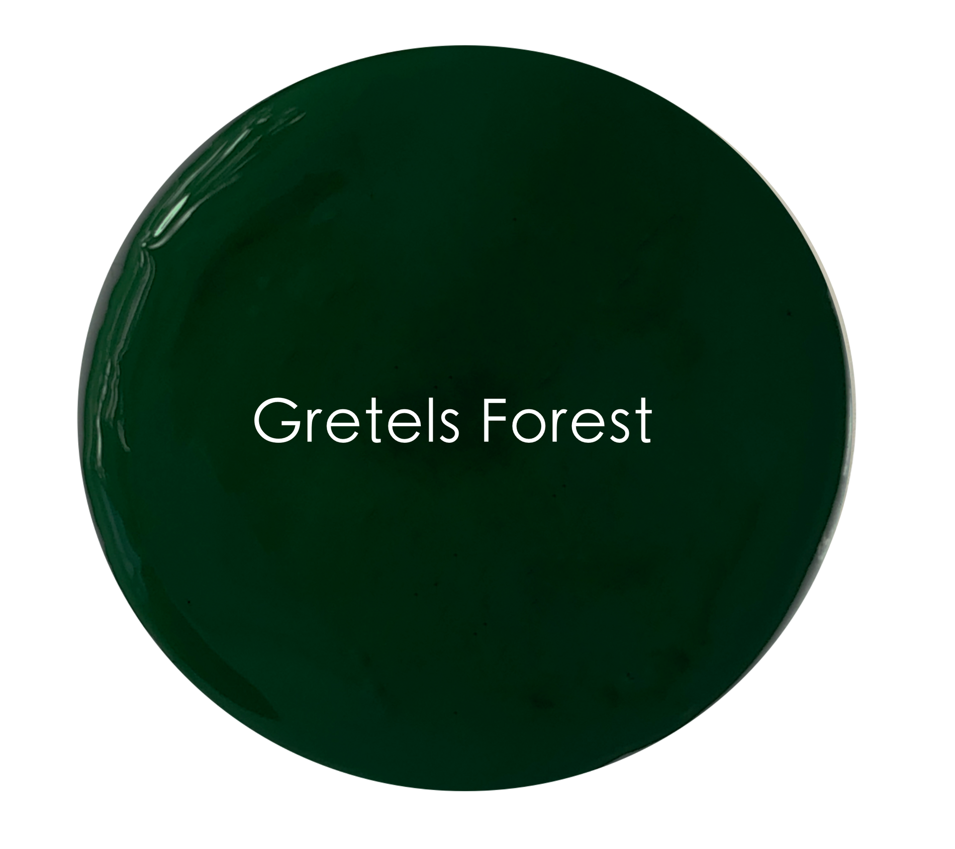Gretel’s Forest chalk paint swatch – rich dark green