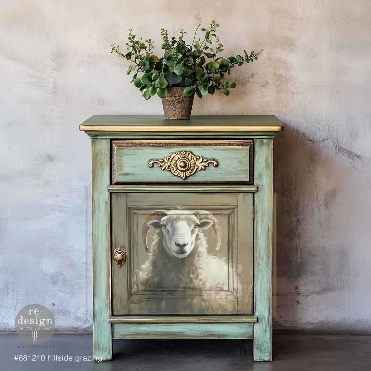 Decoupage Fiber A3 - Hillside Grazing