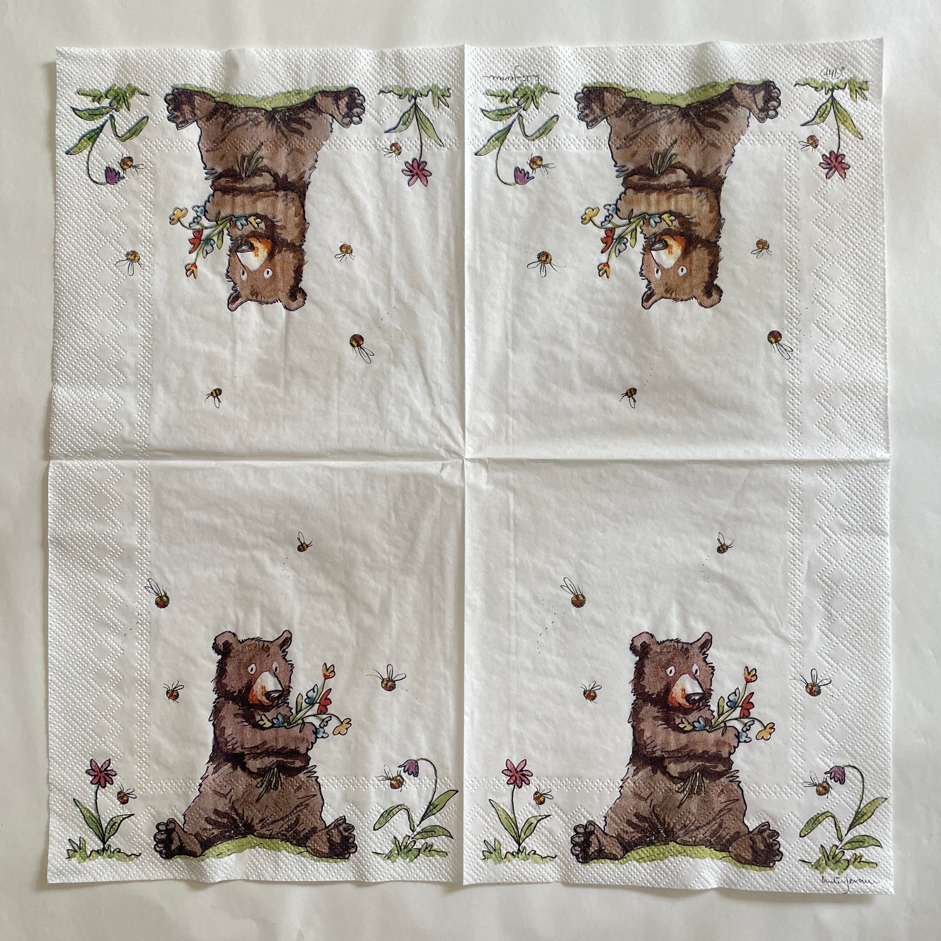 Napkin - Happy Bear