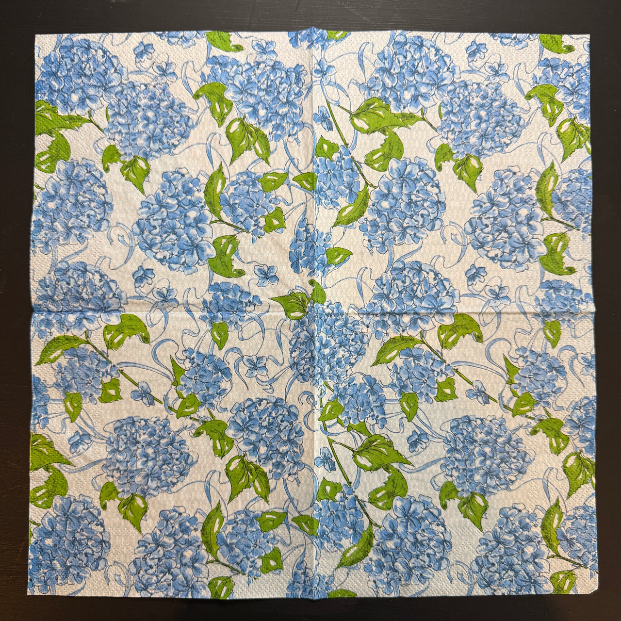 Hydrangea_All_Over_Blue_Napkin