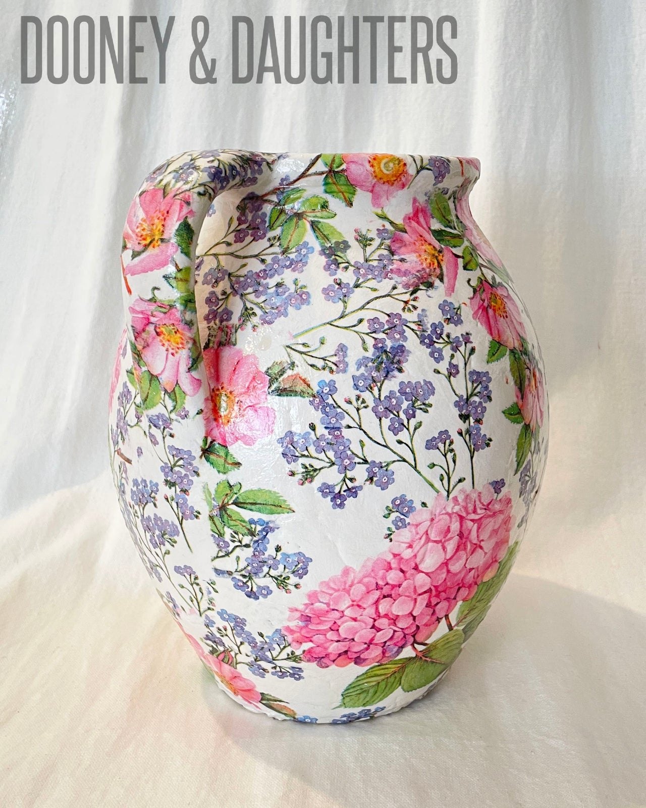Jug Small - Hydrangea & Forget Me Nots
