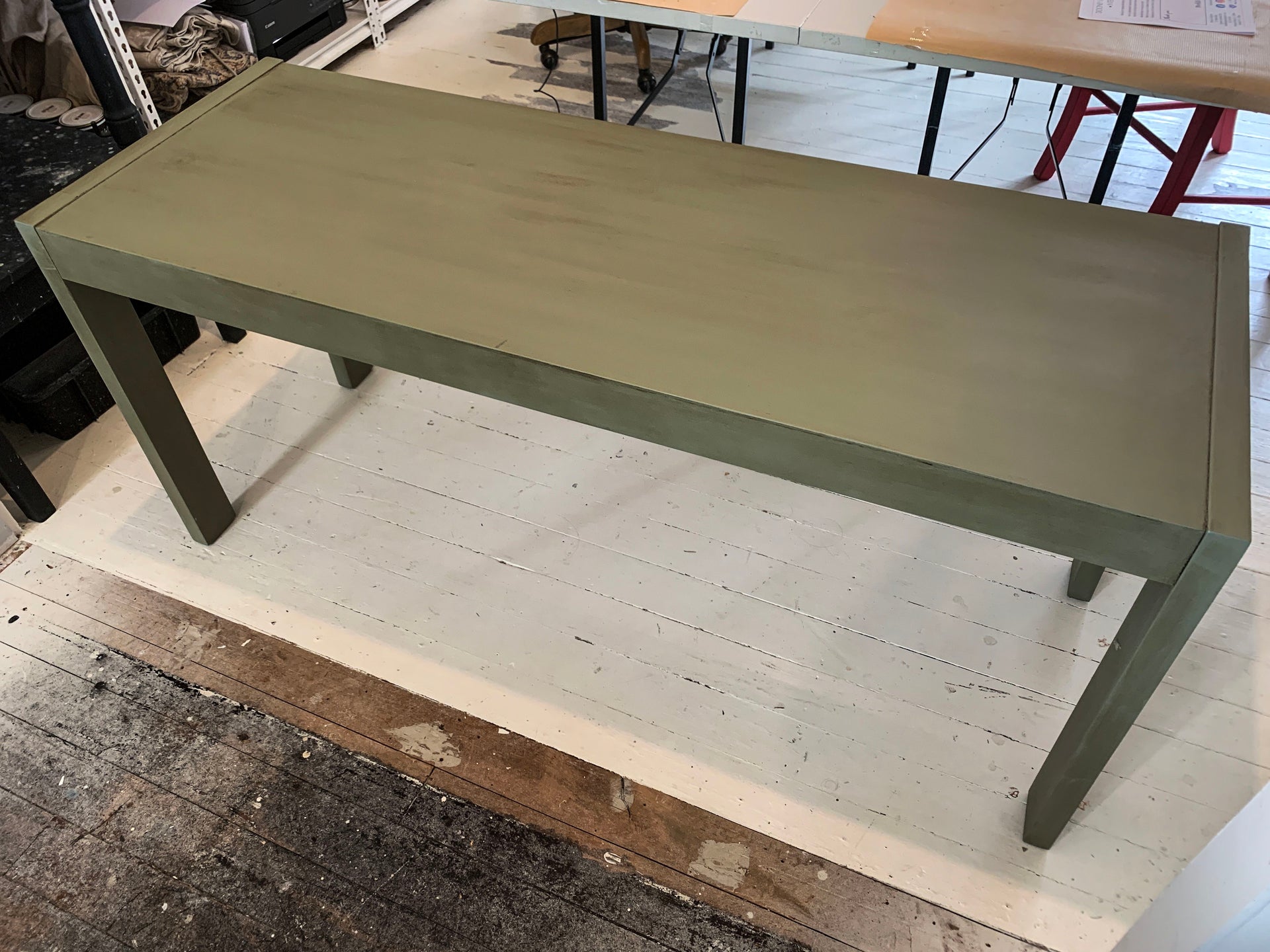 Custom Grey Painted Hall Table | Dooney & Daughters