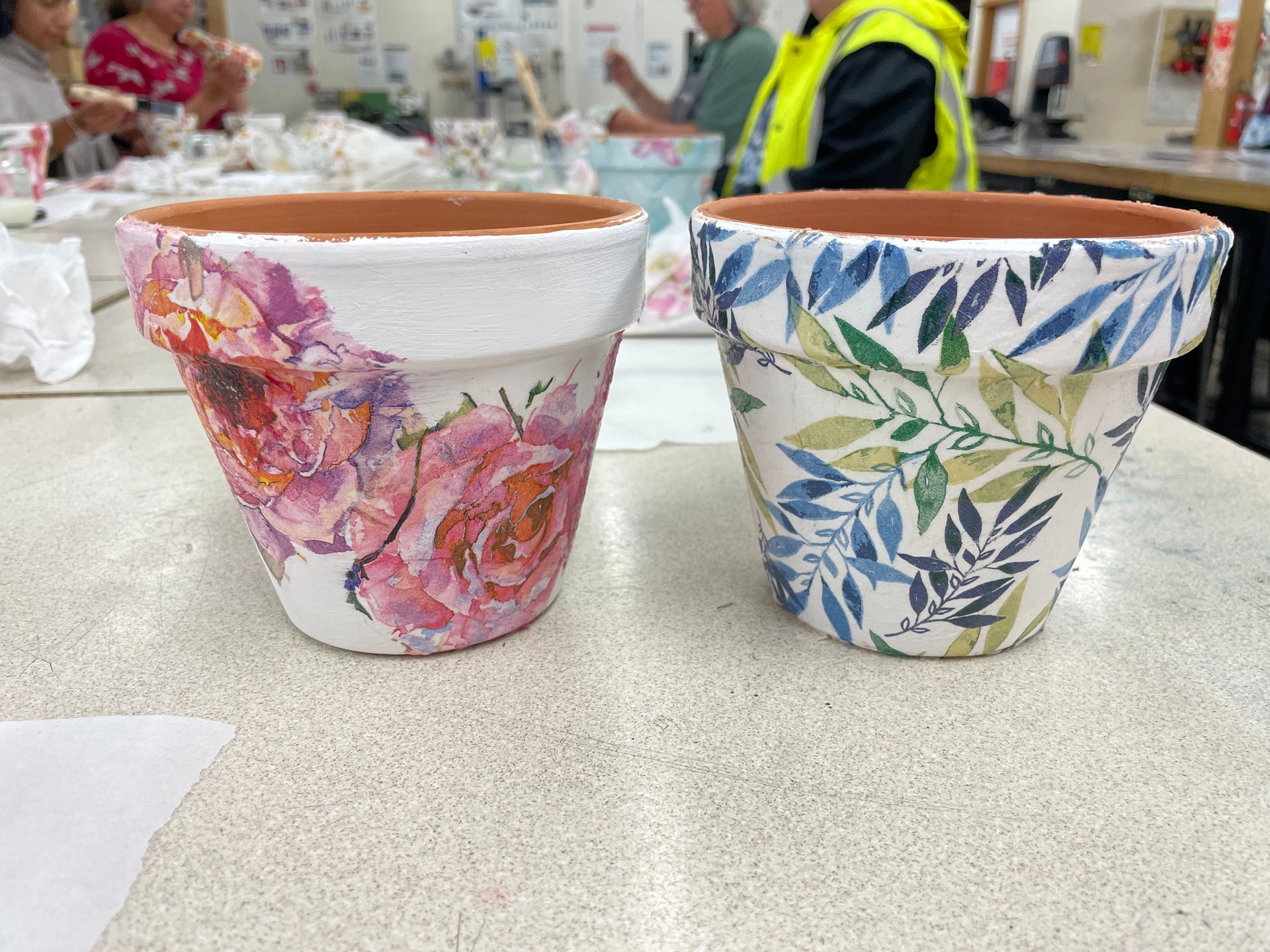 Decoupage Pots - Selwyn Community Education Workshop Tuesday 6 August