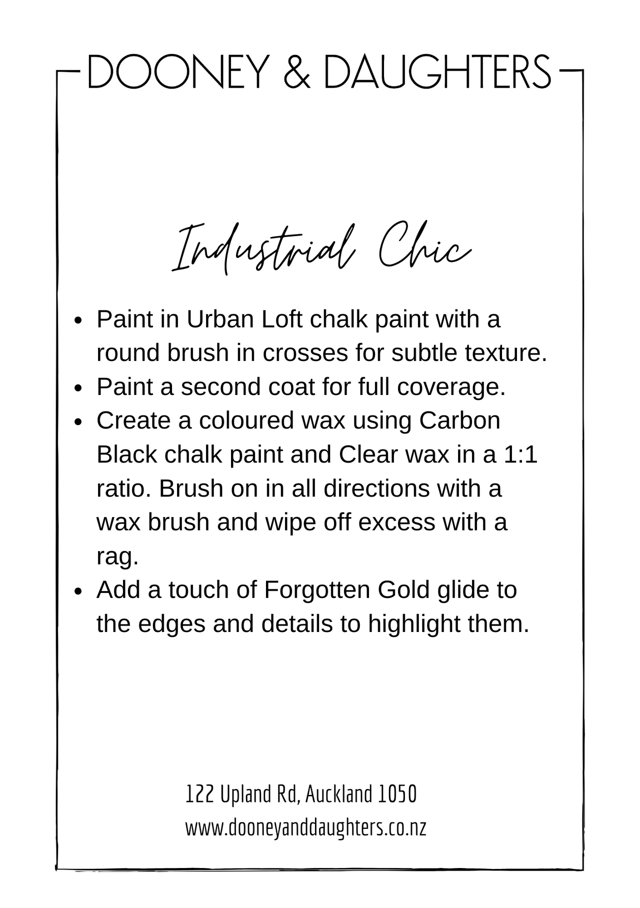 Industrial Chic Paint Recipe