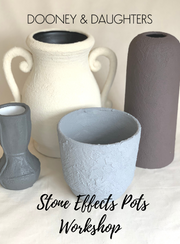 Stone Effects Pots Workshop
