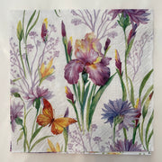 Napkin - Iris With Butterfly