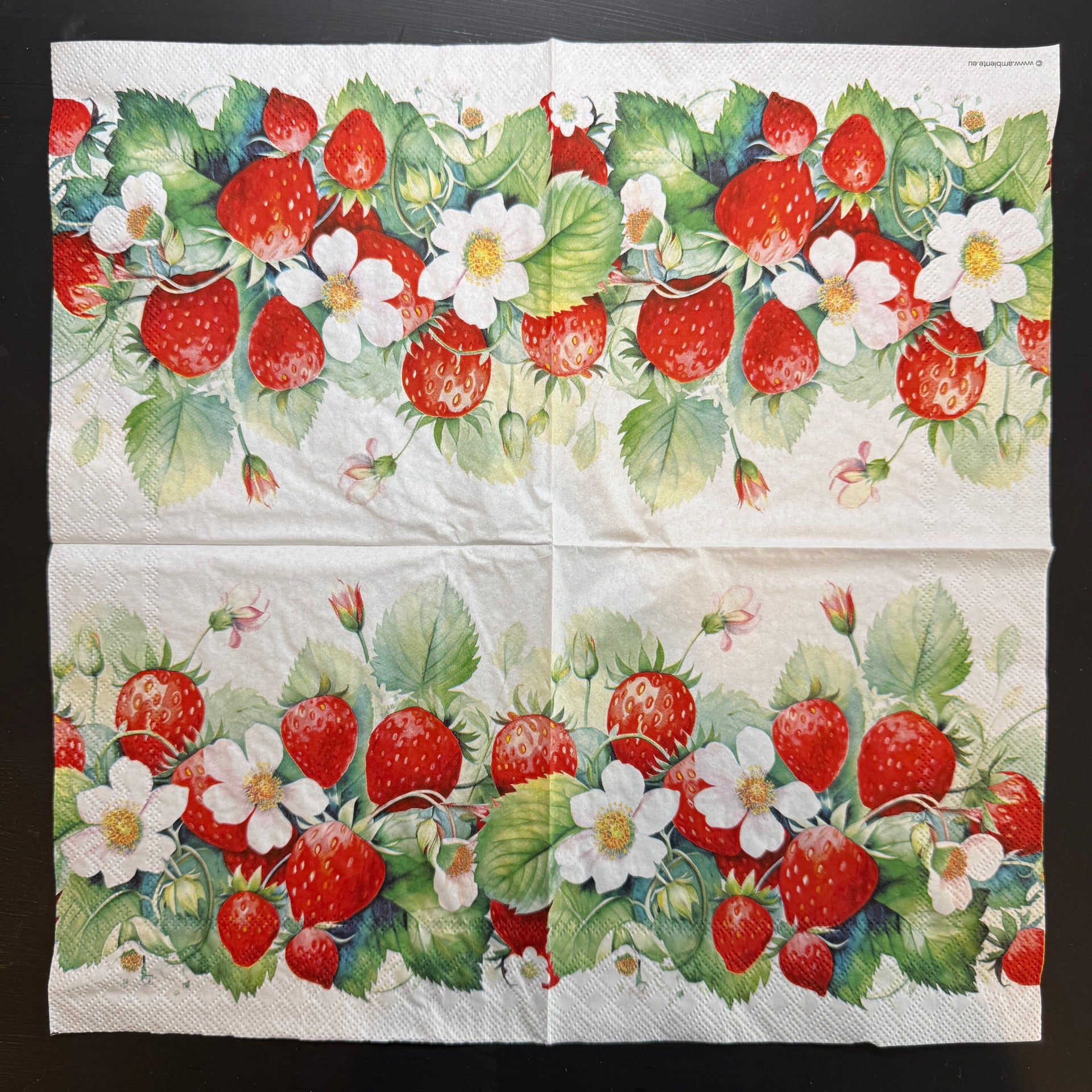 Napkin - Juicy Strawberries