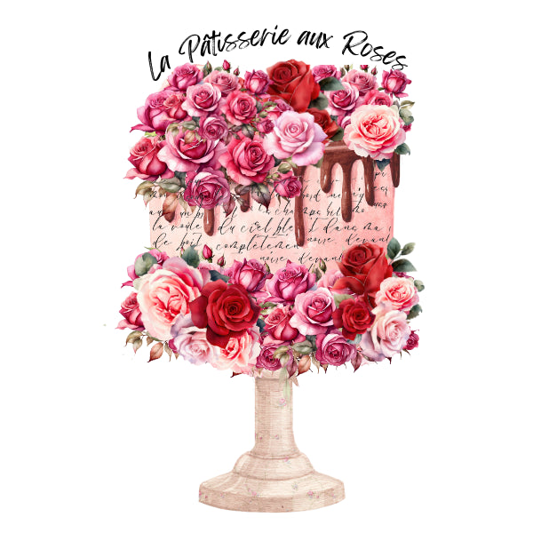 La Patisserie Aux Roses White Cloud Decor Transfer