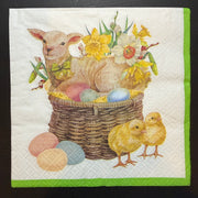 Napkin - Lamb Basket