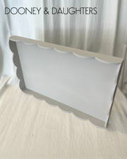 Plain Painted Large Scallop Tray