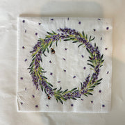 Napkin - Lavender Wreath