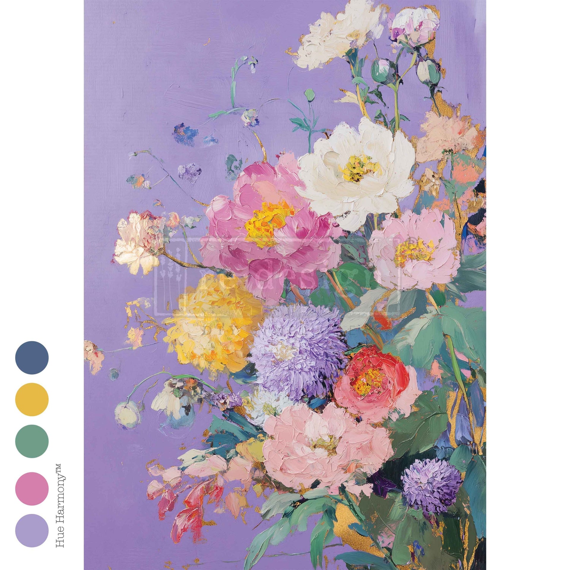 Decoupage Fiber A3 - Lilac Serenade