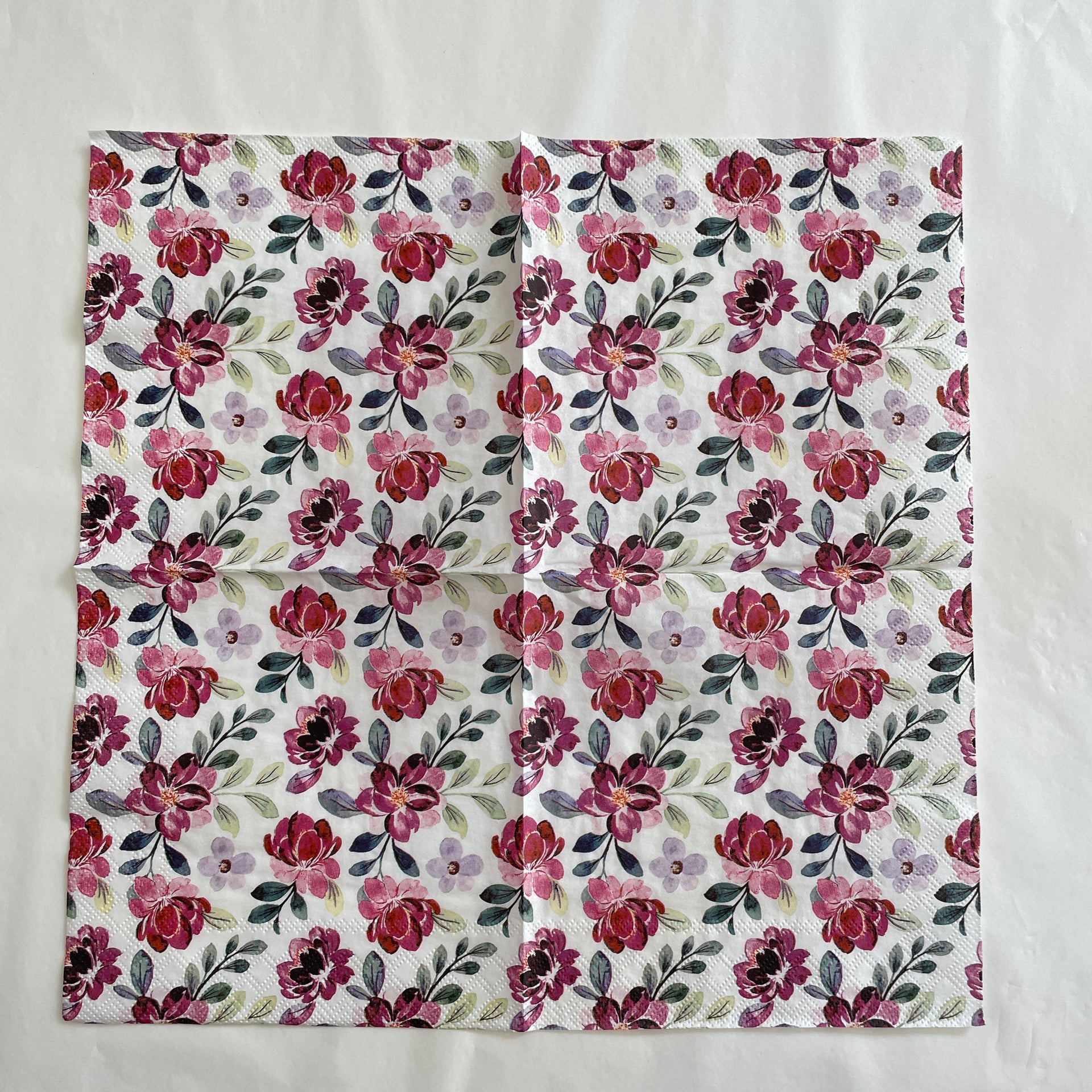 Napkin - Lilac Floral Pattern