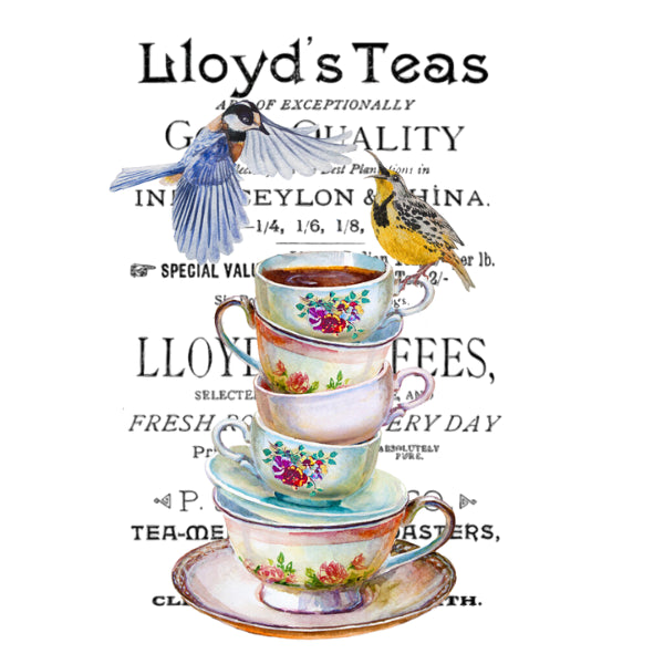 Lloyds Tea White Cloud Decor Transfer