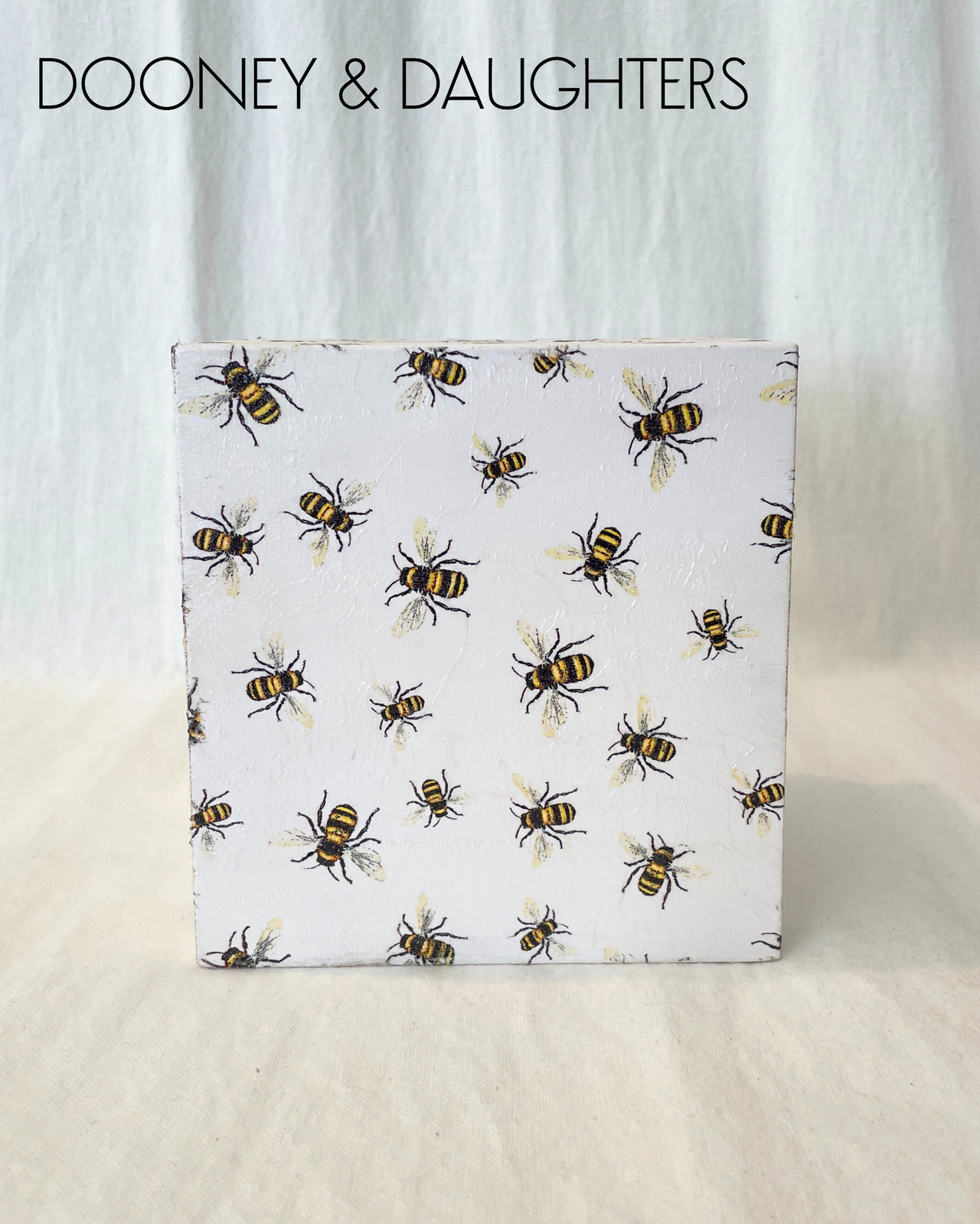 Lovely Bees Square Tissue Box