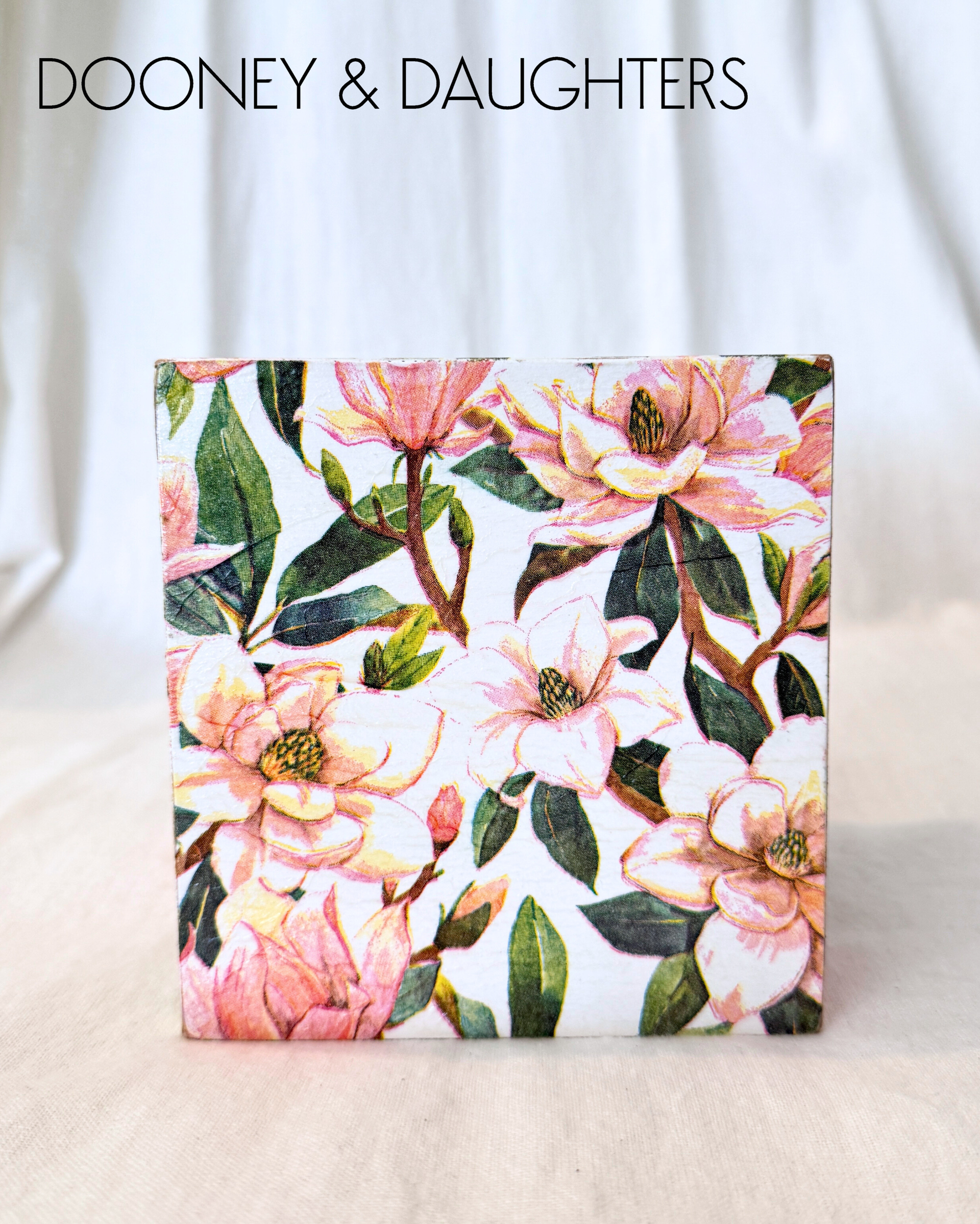 Magnolia Square Tissue Box