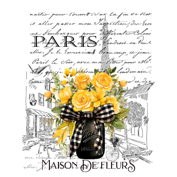 Maison De Fleurs White Cloud Decor Transfer