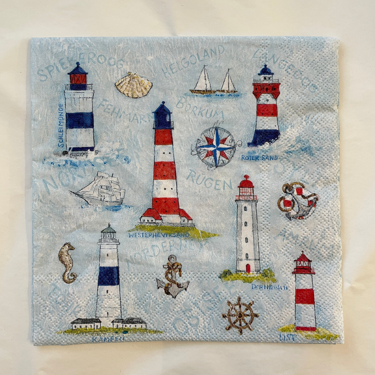 Napkin - Maritime Ornaments