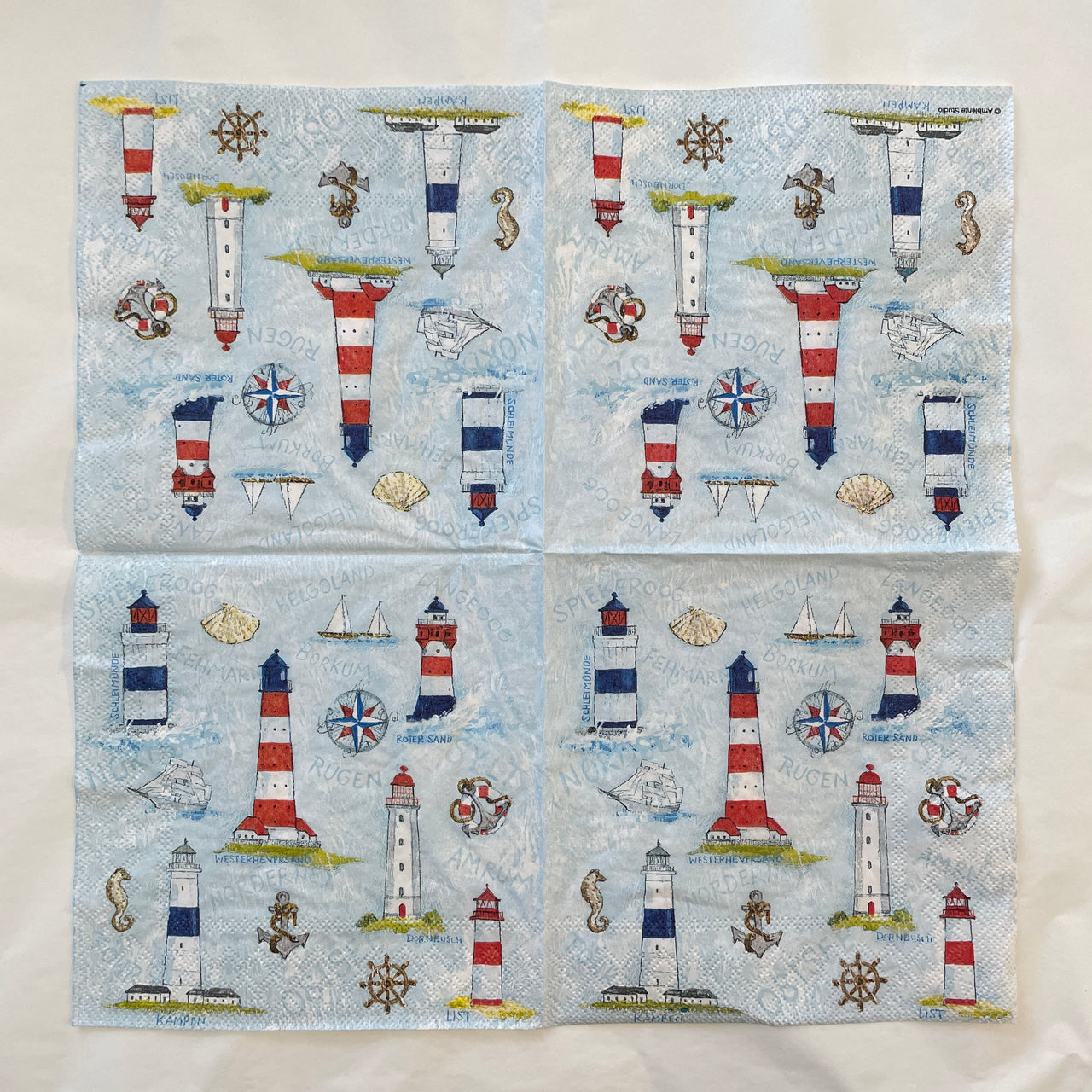 Napkin - Maritime Ornaments