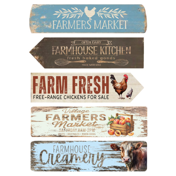 Flower Market Transfer - Market Signs 2