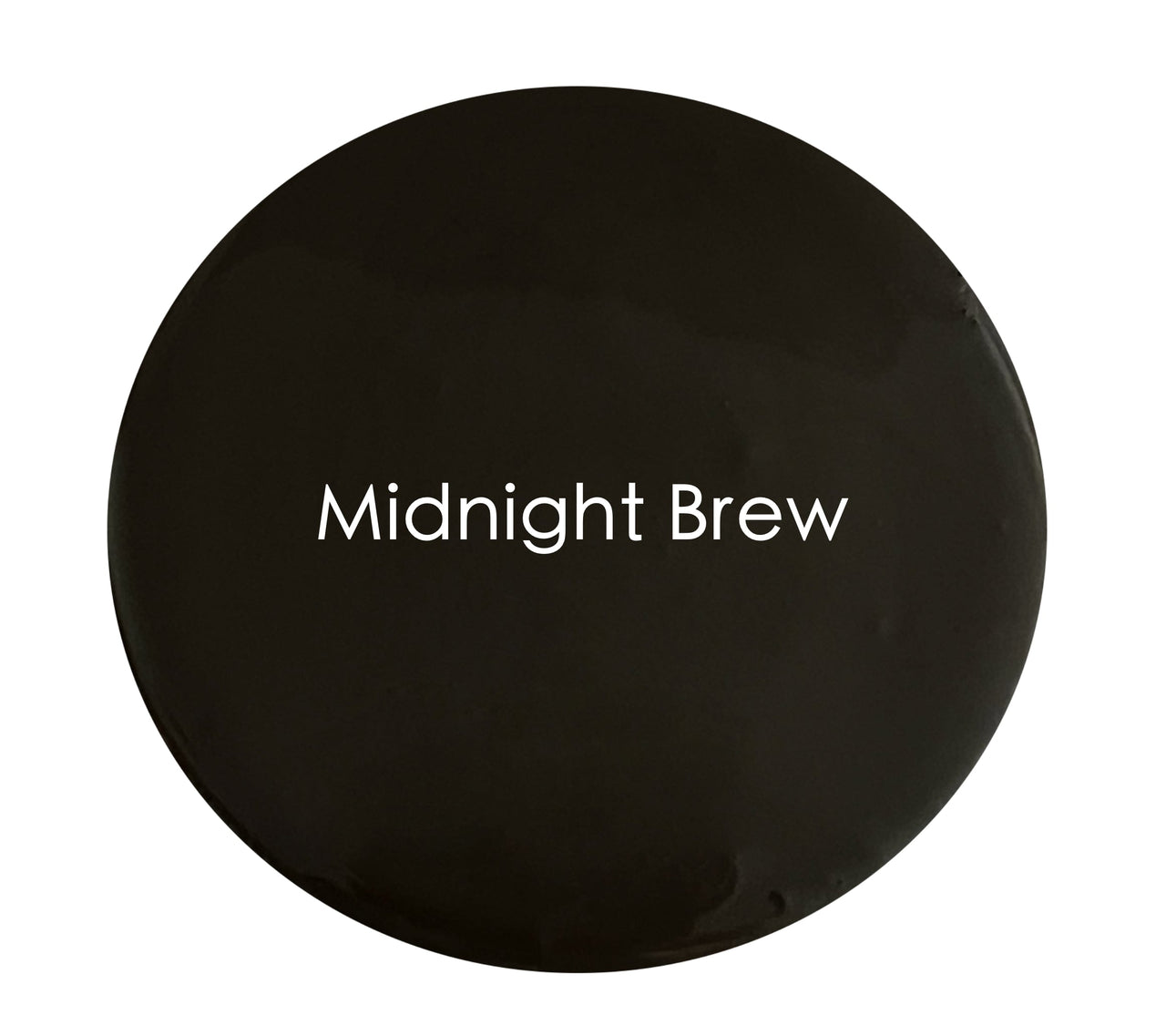 Close-up of Midnight Brew chalk paint texture – brown-black blend