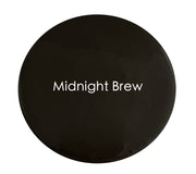 Close-up of Midnight Brew chalk paint texture – brown-black blend