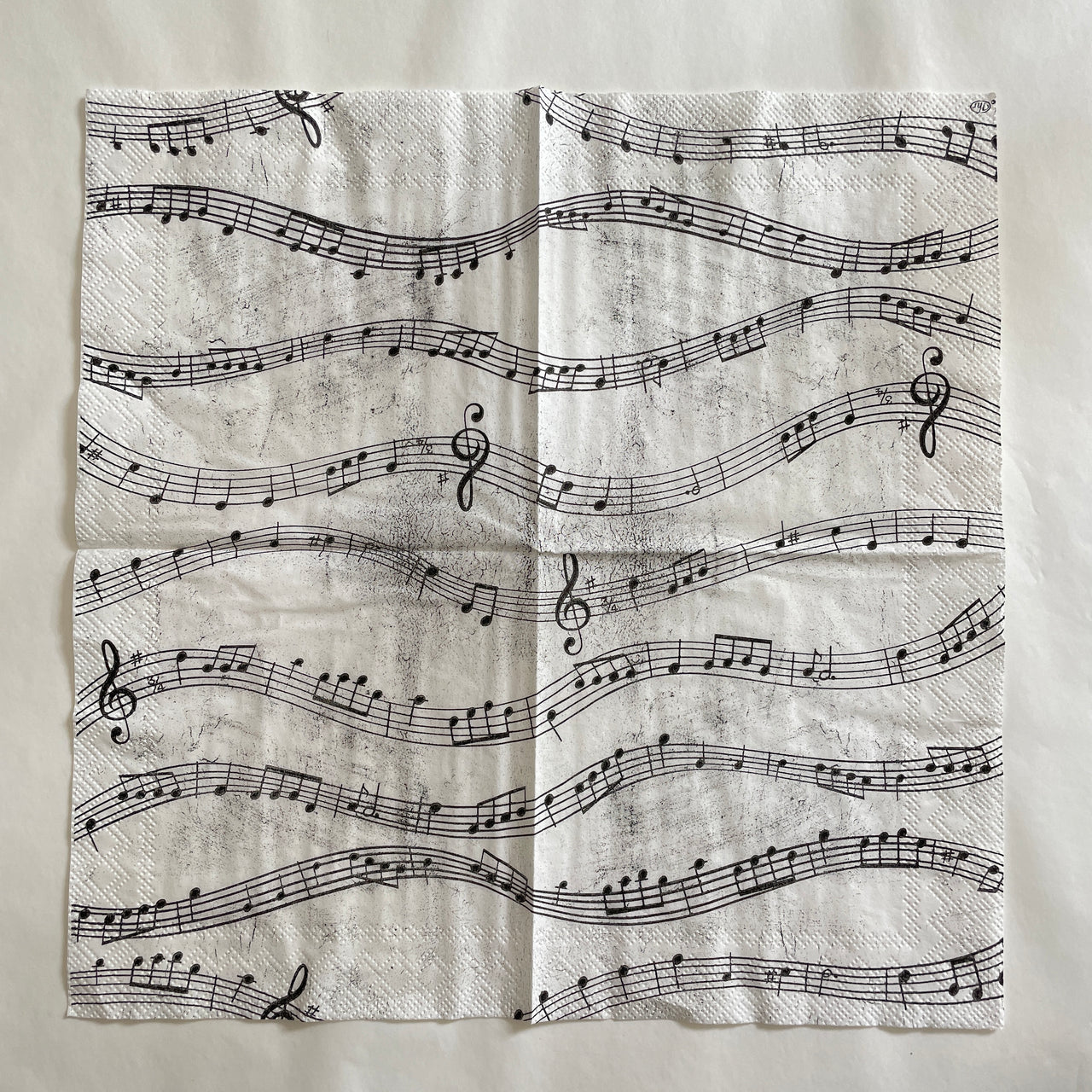 Napkin - Music Notes