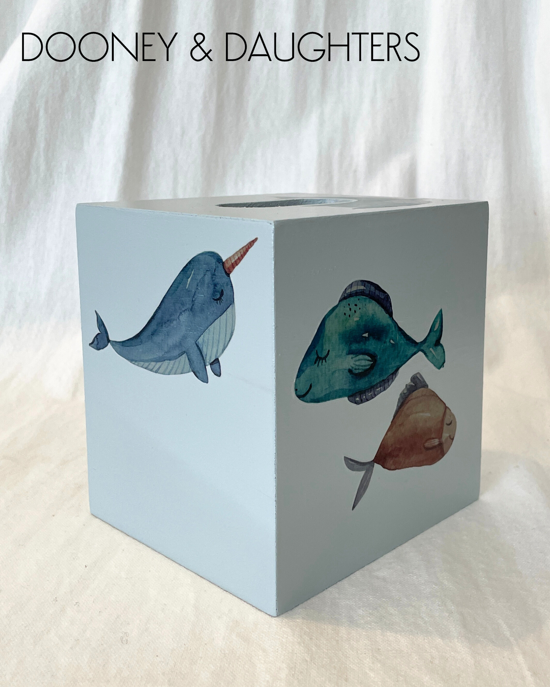 Nautical Nursery Square Tissue Box