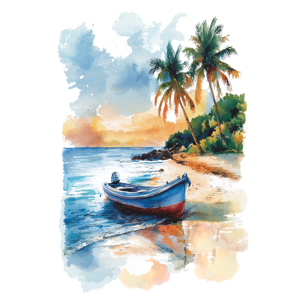 Nautical 1 White Cloud Decor Transfer