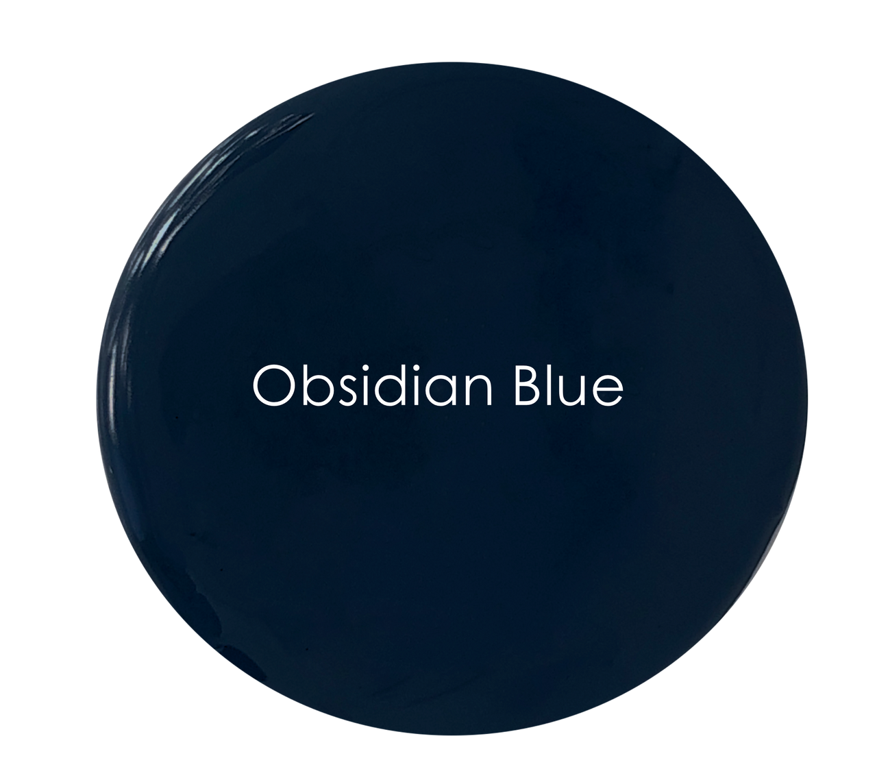 Obsidian Blue chalk paint swatch – deep blue-black tone