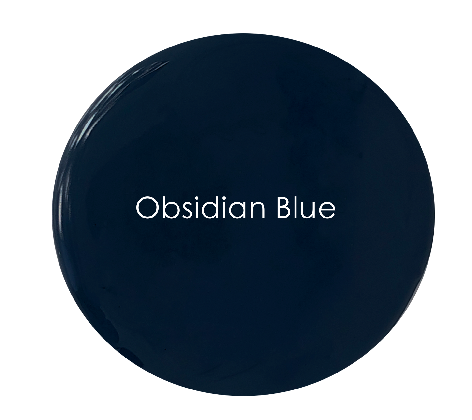 Obsidian Blue chalk paint swatch – deep blue-black tone
