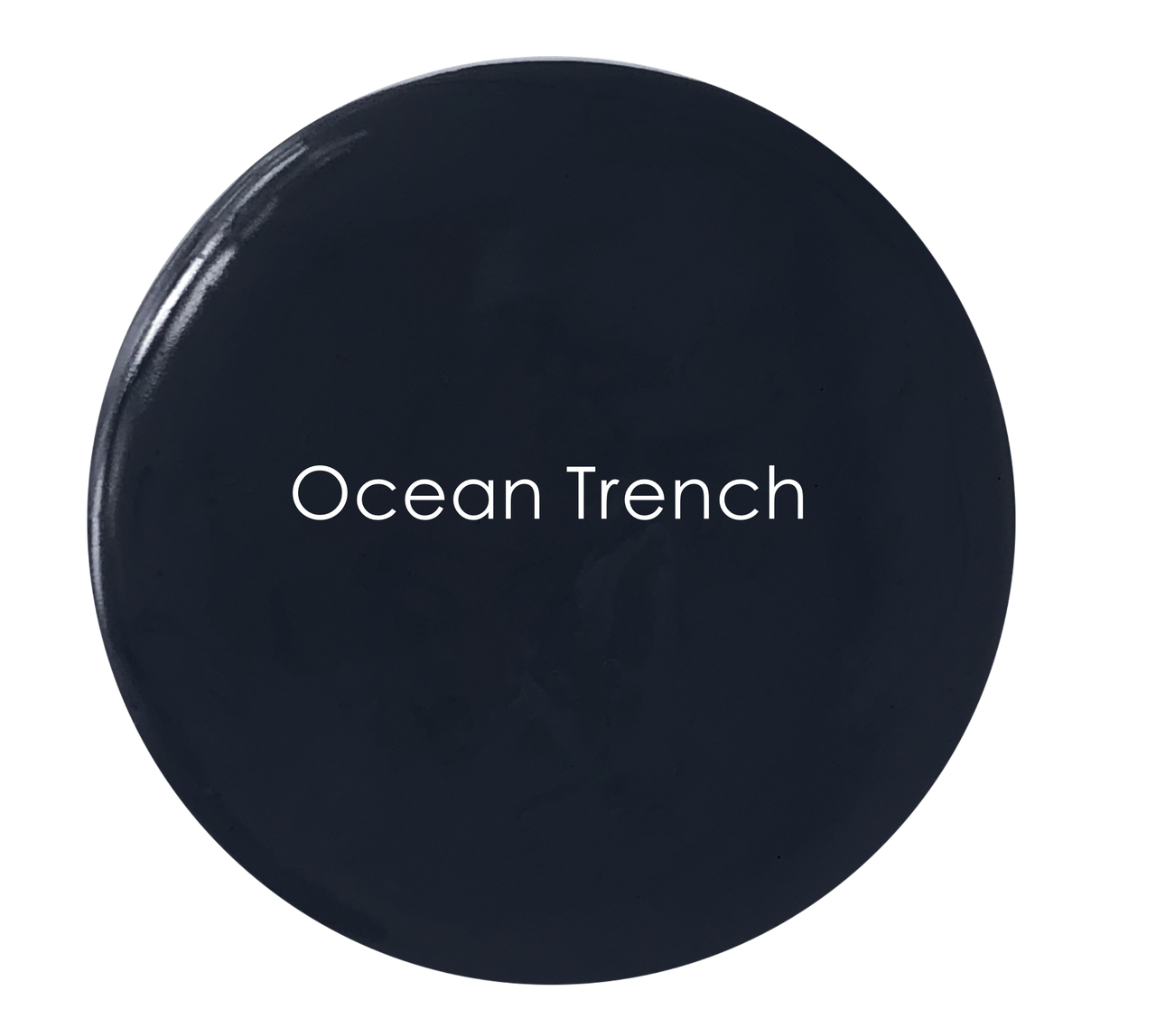 Deep inky black-blue matte wall paint – Ocean Trench detail