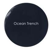 Deep inky black-blue matte wall paint – Ocean Trench detail