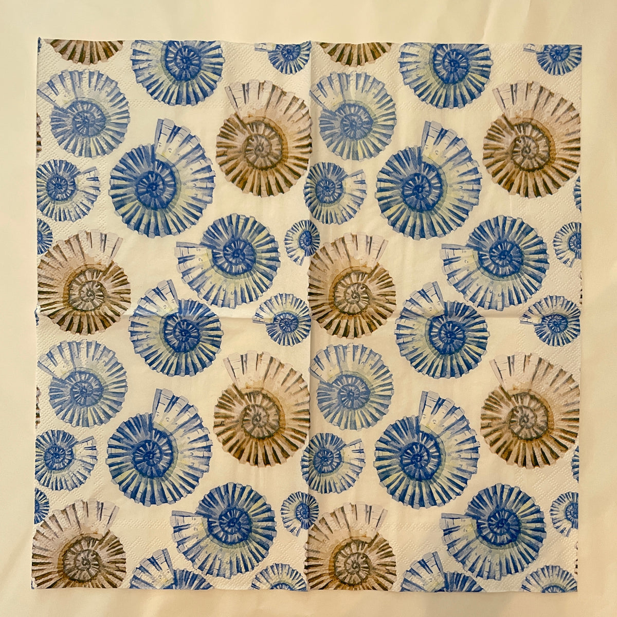 Shell Paper Napkins Individual Serviette | Decoupage Napkin | Dooney & Daughters