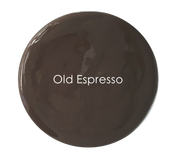 Matte warm brown wall paint – Old Espresso detail