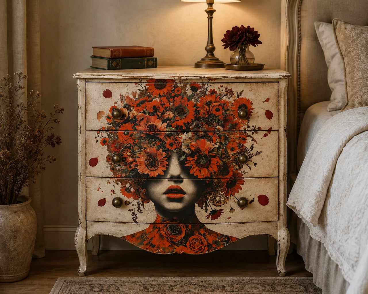Orange Blossom Decoupage Paper 