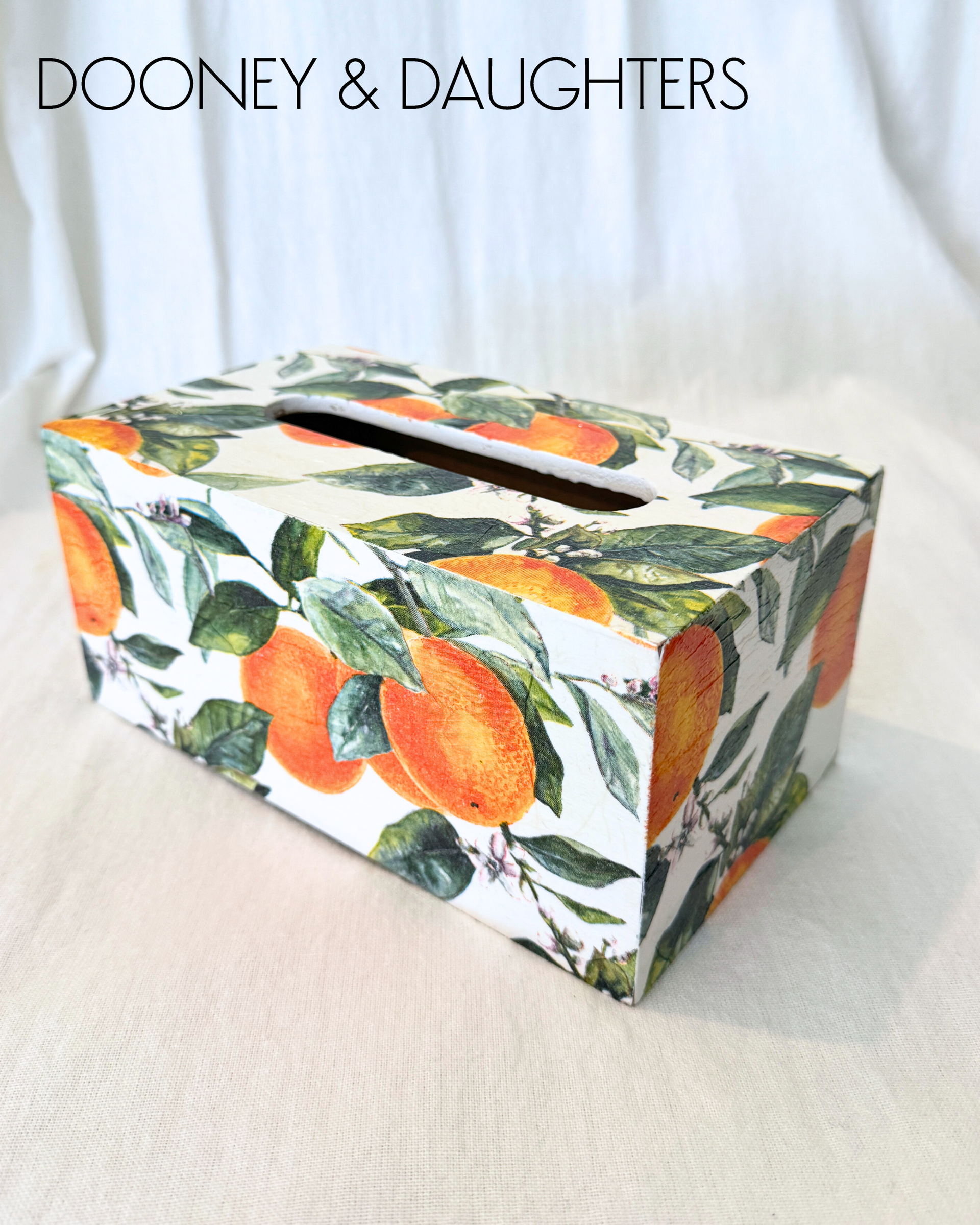 Oranges Rectangle Tissue Box