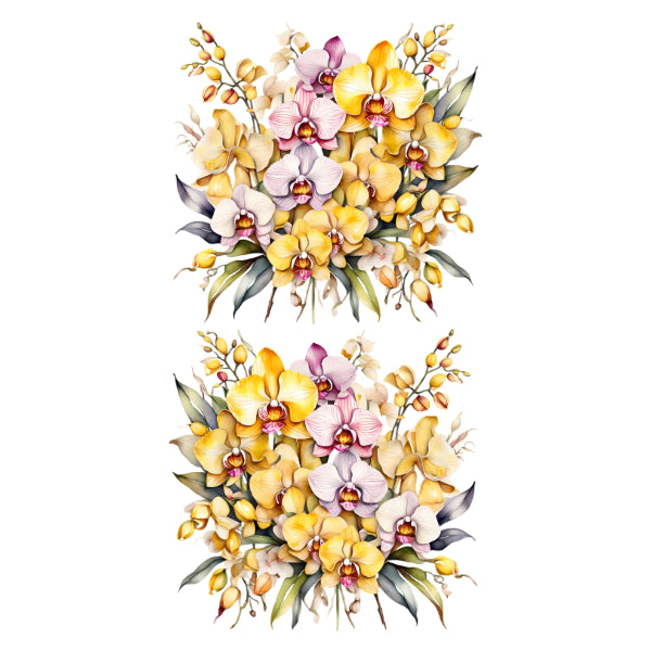 Orchid Glow White Cloud Decor Transfer