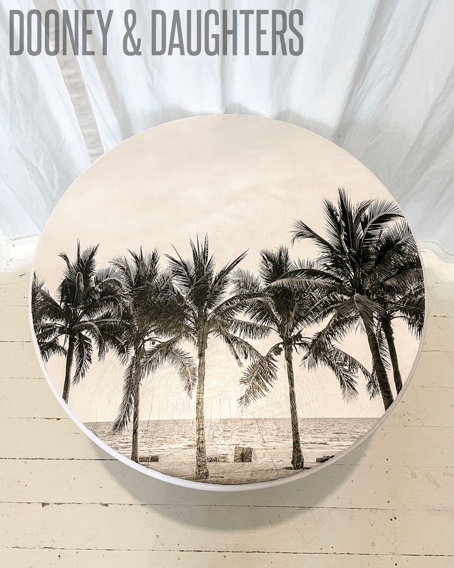 Palm Trees Round Table