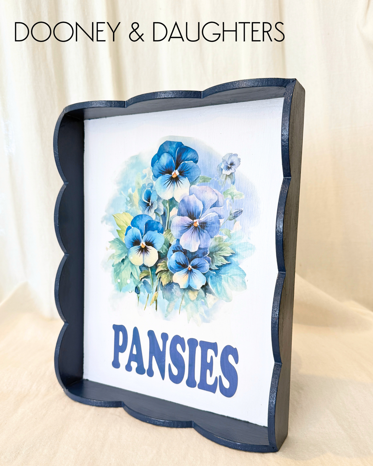 Flowers Small Scallop Tray