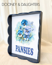 Flowers Small Scallop Tray