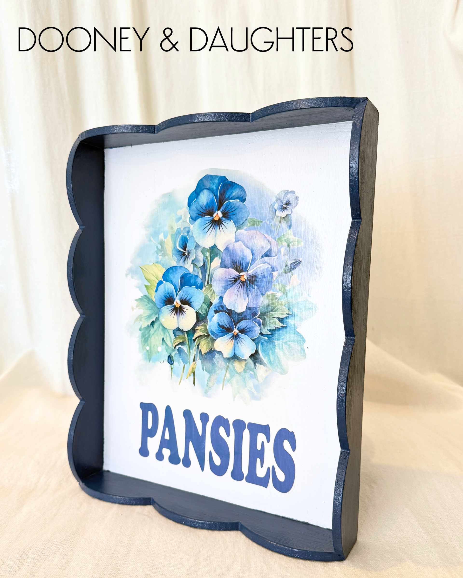 Flowers Small Scallop Tray