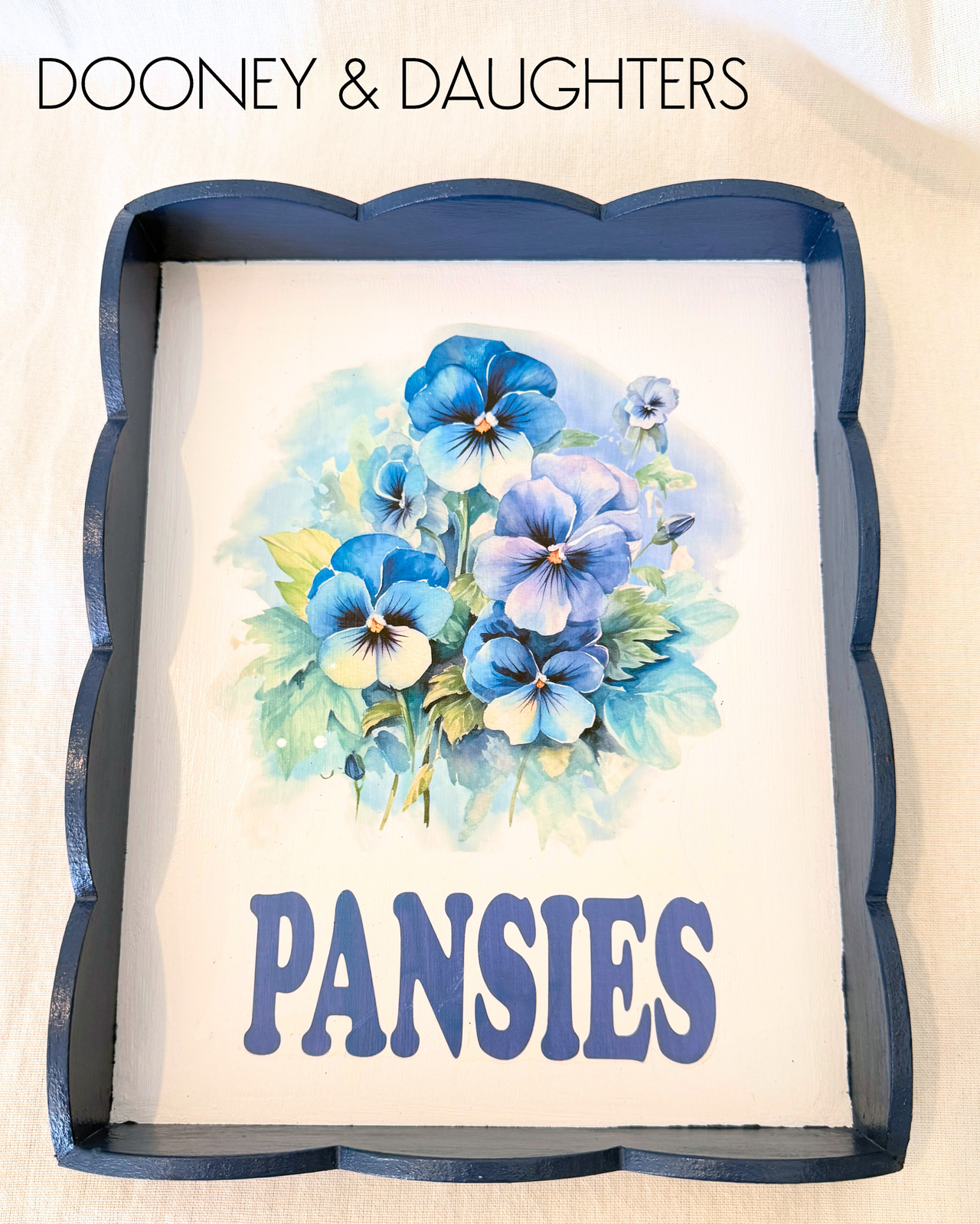 Flowers Small Scallop Tray