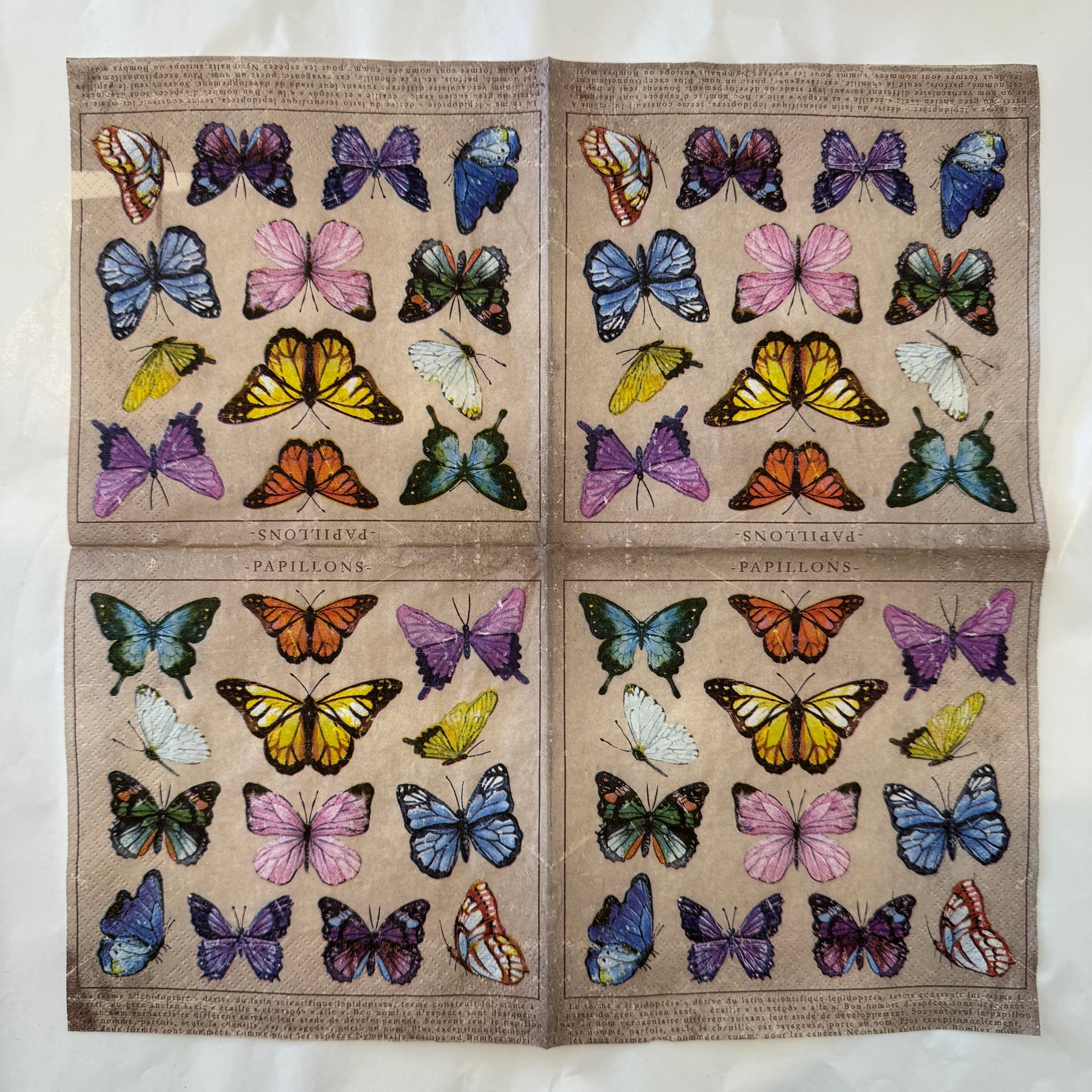 Napkin - Papillons