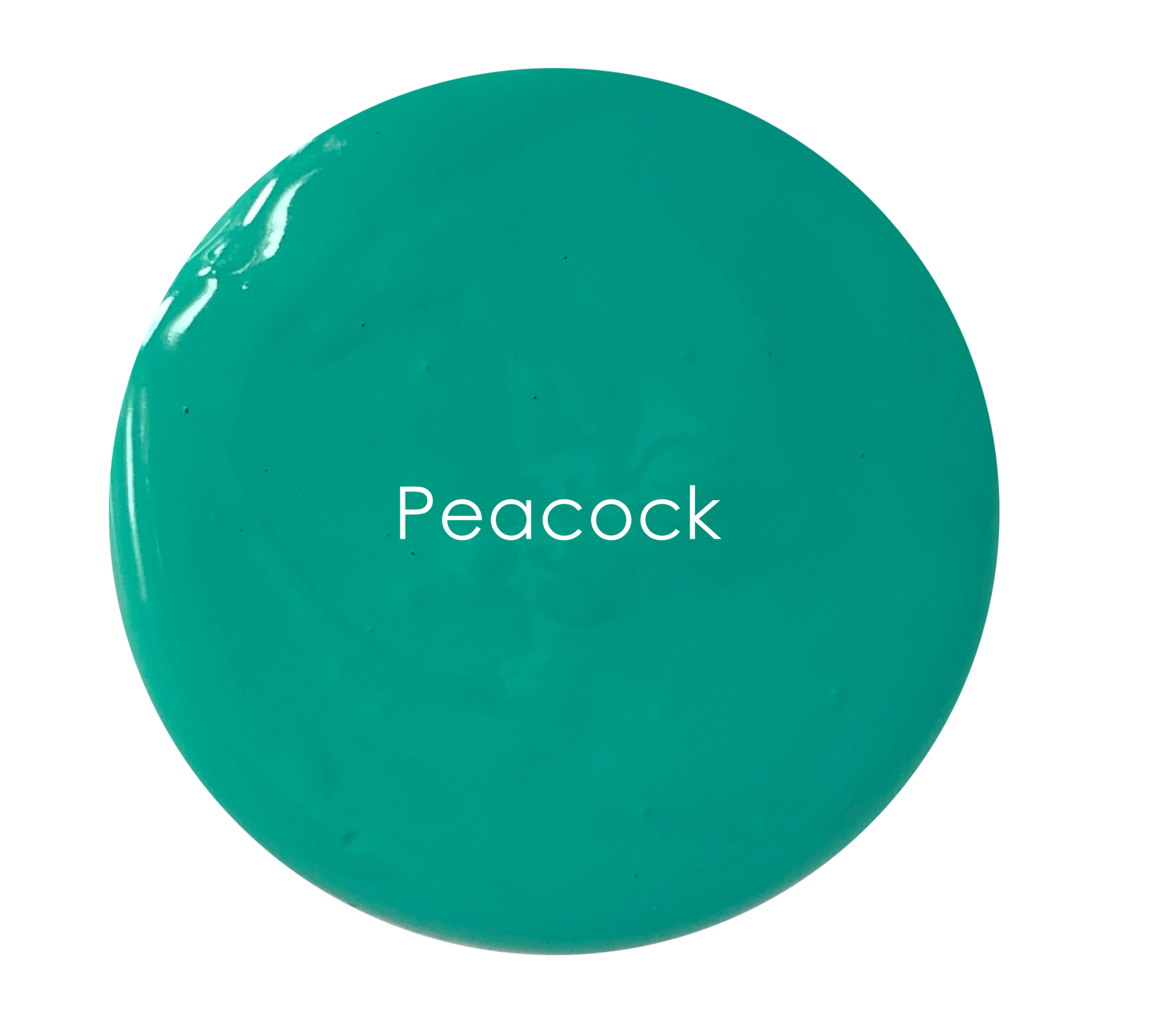 Peacock chalk paint swatch – rich jewel-toned green