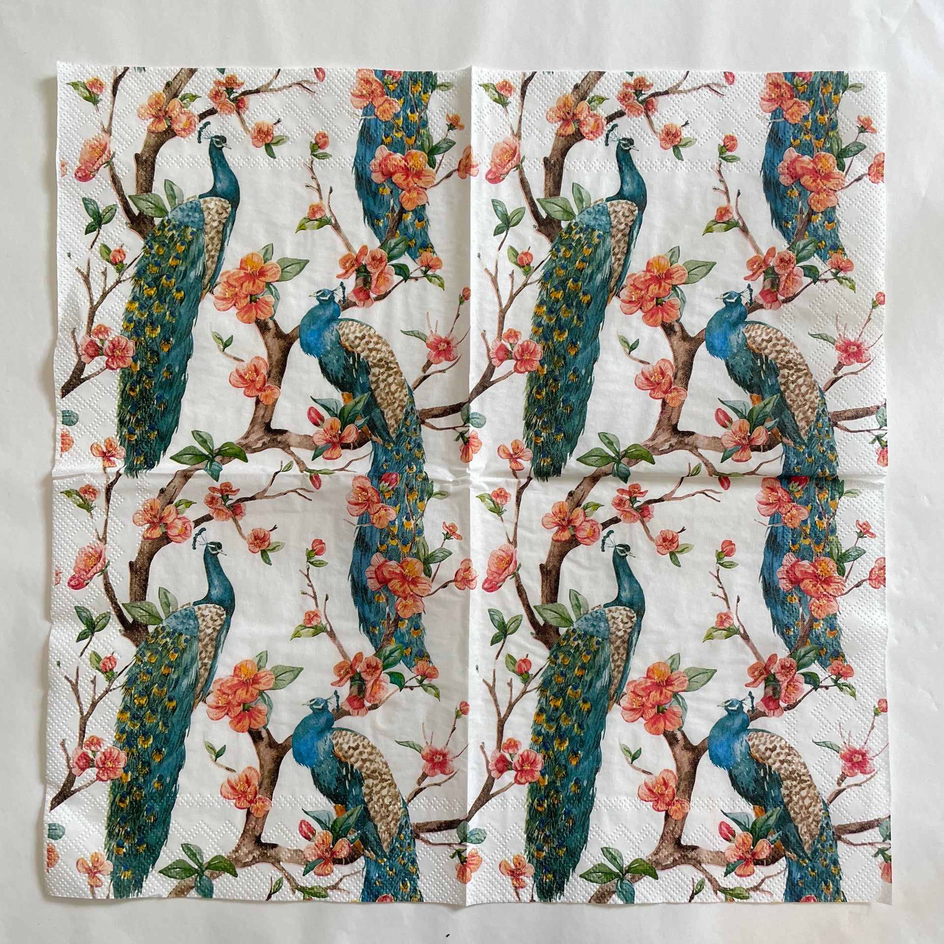 Napkin - Peacocks