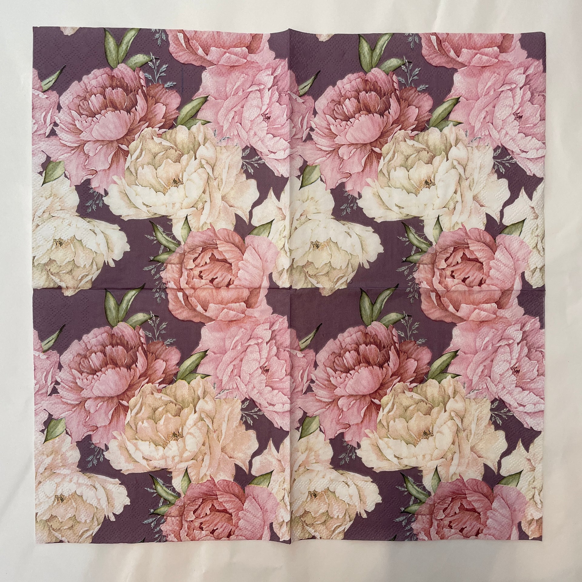 Napkin - Peonies On Lilac